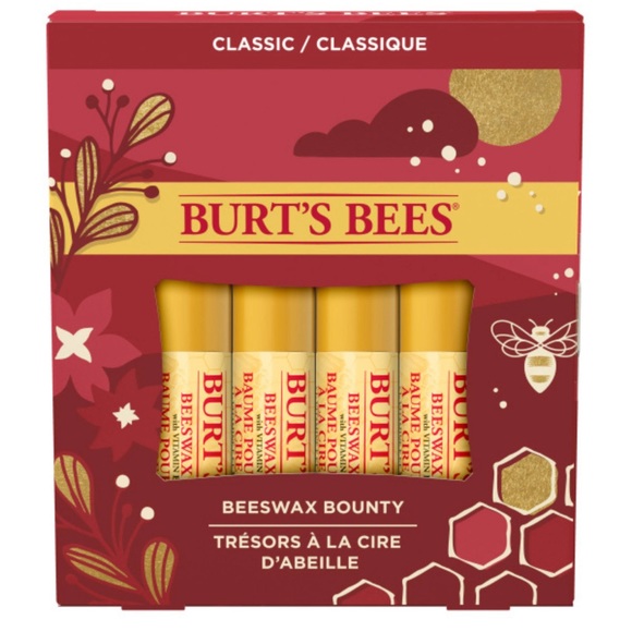 New Burt's Bees 4ct Beeswax Bounty Lip Balms - Picture 1 of 5
